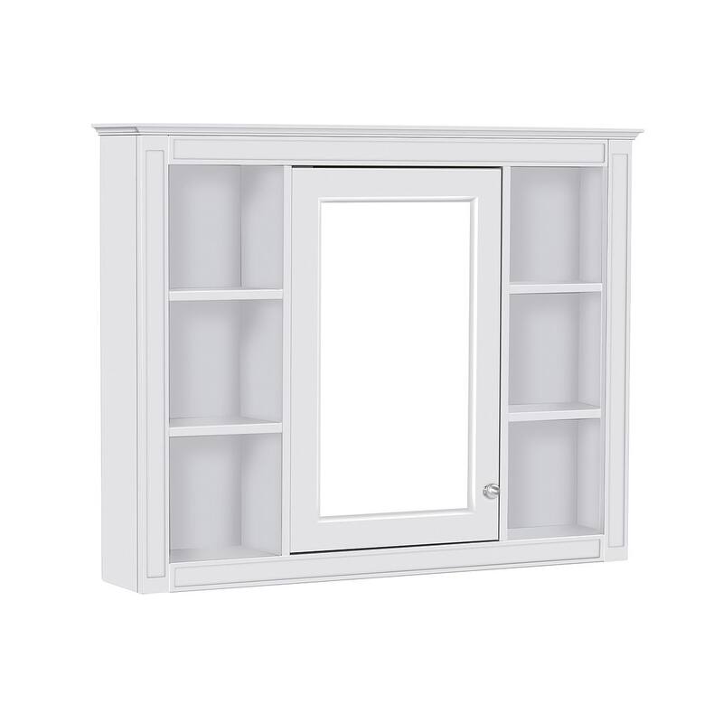 36" Modern Bathroom Vanity with Sink and Medicine Cabinet,2 Soft Closing Doors and 4 Drawers