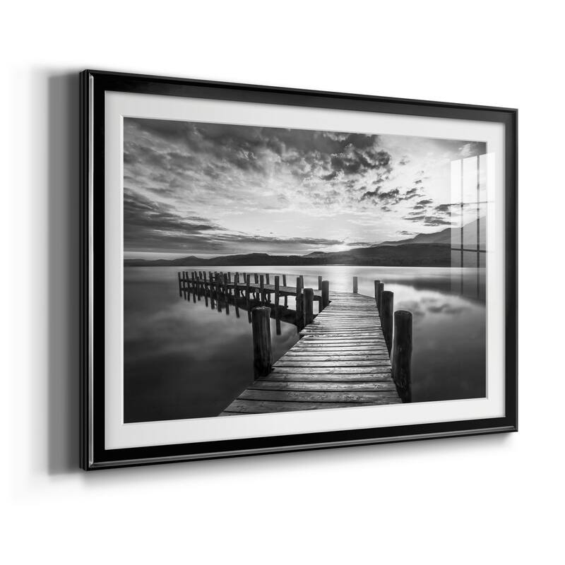 Evening Dock Premium Framed Print - Ready to Hang