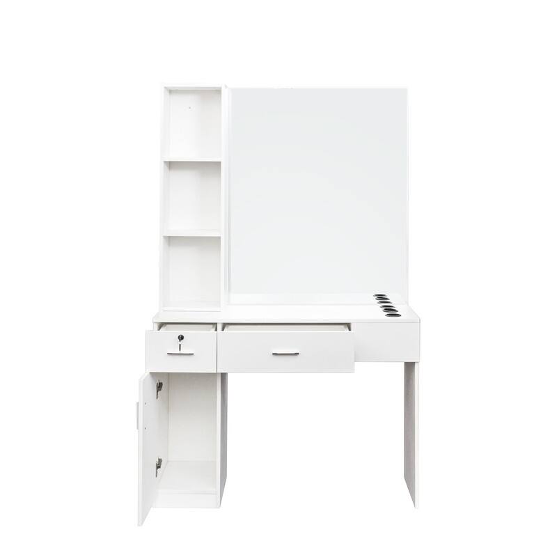 Salon Station Barber Stations Styling Station Barber Beauty Spa Dresser Salon Equipment Set with Mirror