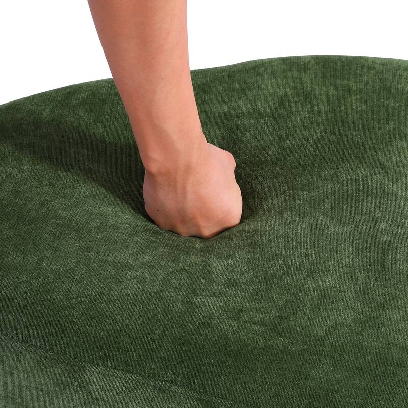26" Footstools and Ottomans, Modern Fabric Pouf Ottoman