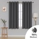 preview thumbnail 52 of 72, Deconovo Solid 52 Width Curtains Panel Pair(2 Panel) 52x45 Inch - Dark Grey