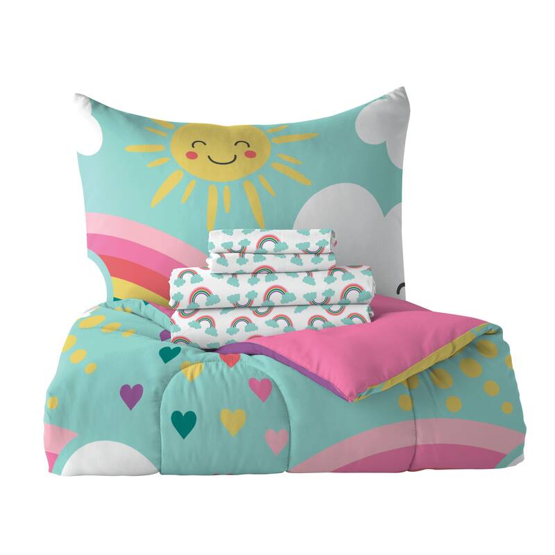 Dream Factory Rainbow Flare Bed-In-A-Bag Comforter Set