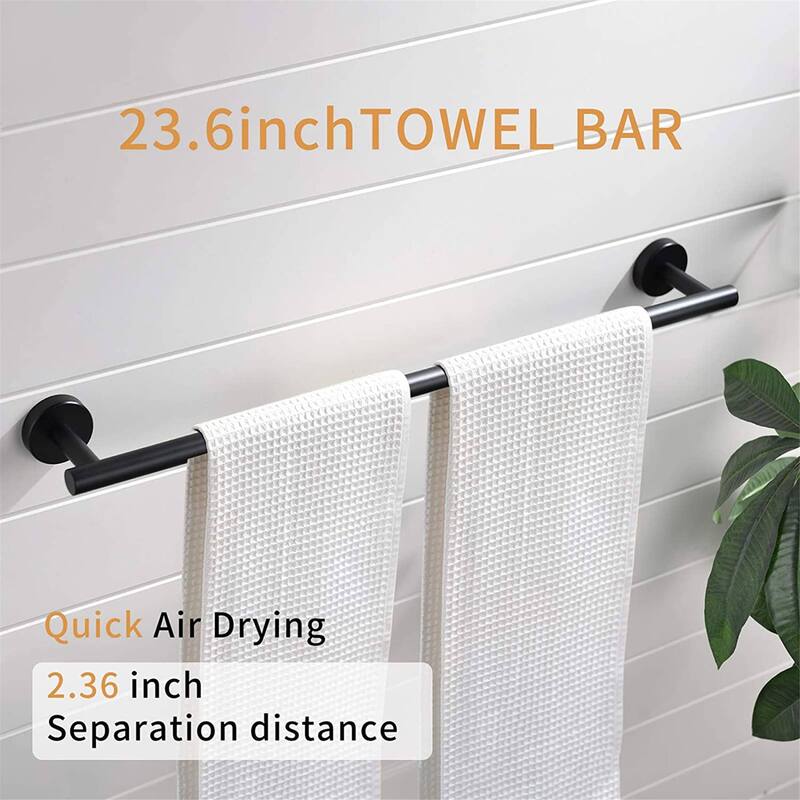 4 Piece Bathroom Hardware Set Wall Mount Modern Bathroom Towel Holder Bar Set 304 Stainless Steel Bath Fixtures Accessories Set