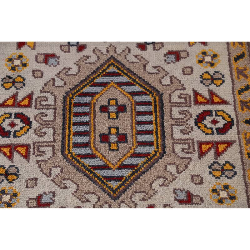 Heriz Serapi Indian Runner Rug Hand-Knotted Wool Carpet - 2'8" x 8'0"