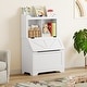 preview thumbnail 9 of 9, Kids Bookshelf, Toy Storage Organizer with Flip-Top Lid and Cubby
