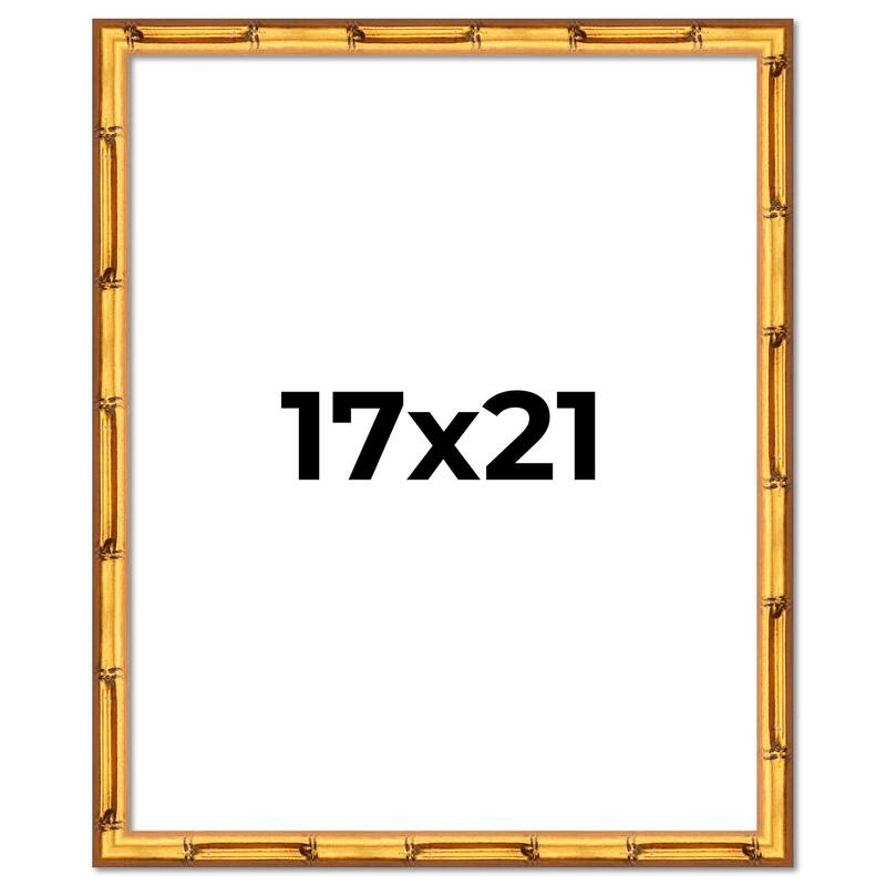 17x21 Frame Gold Bamboo Picture Frame - Complete Modern Photo Frame