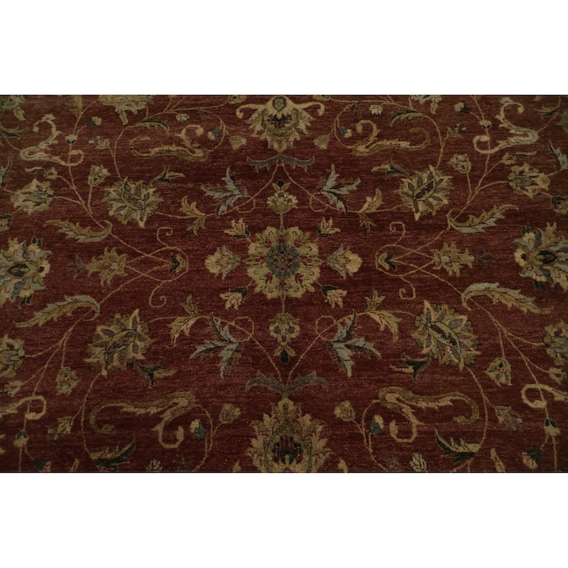 Hand Knotted Oriental 100% Wool Carpet Traditional All-Over Oranges & Rust Peshawar Area Rug - 14' 3'' X 10' 2''