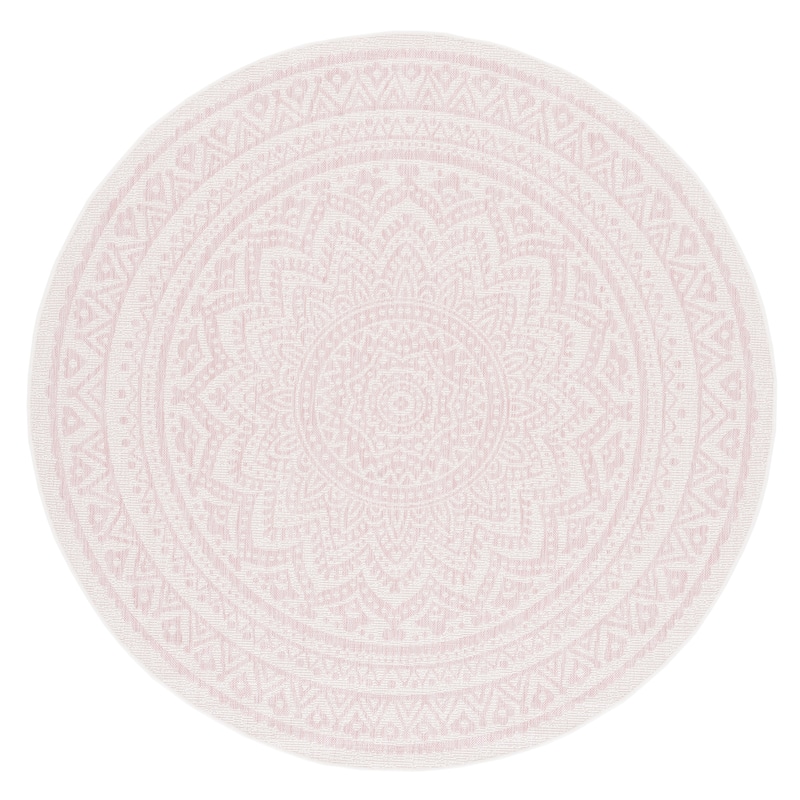 SAFAVIEH Courtyard Fran Mandala Indoor/ Outdoor Waterproof Patio Backyard Rug