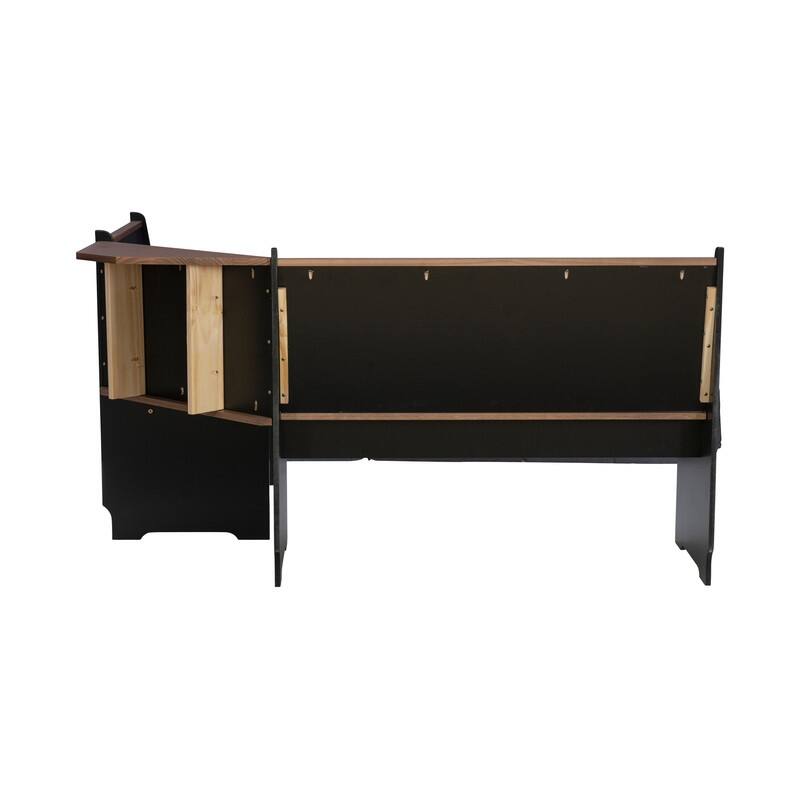 Linon Middlecreek Farmhouse Breakfast Nook Dining Set