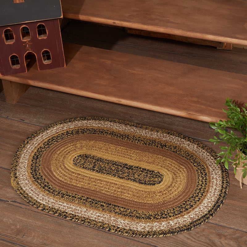 Kettle Grove Jute Rug Oval w/ Pad 20x30 - 20" x 30"