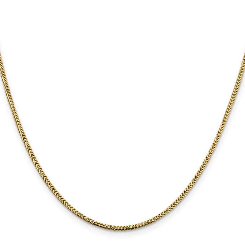 Curata 14k 1.4mm Franco Chain Bracelet