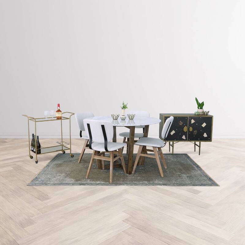 19" Wide Dining Chair, Tweed Haze (Set of 2)