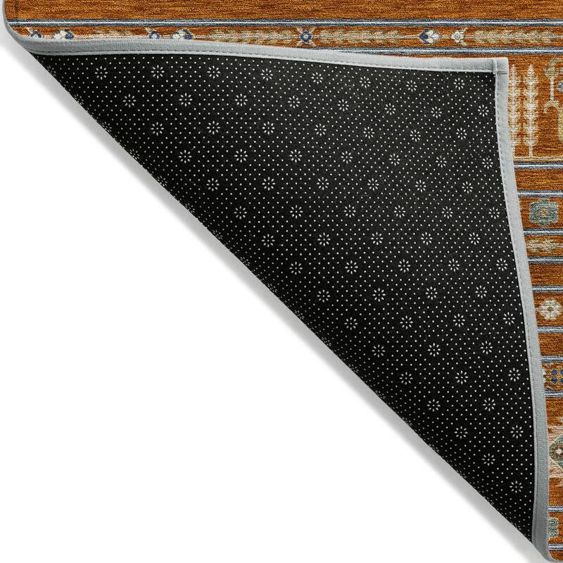 Machine Washable Indoor/ Outdoor Boho Moroccan Chantille Rug