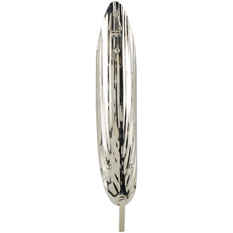 Silver Stainless Steel Metal Candle Wall Sconce