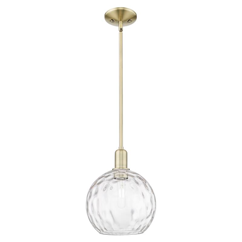 Innovations Lighting Endless Possibilities Arcadia - Athens Water Glass - 1 Light 10" Stem Hung Mini Pendant