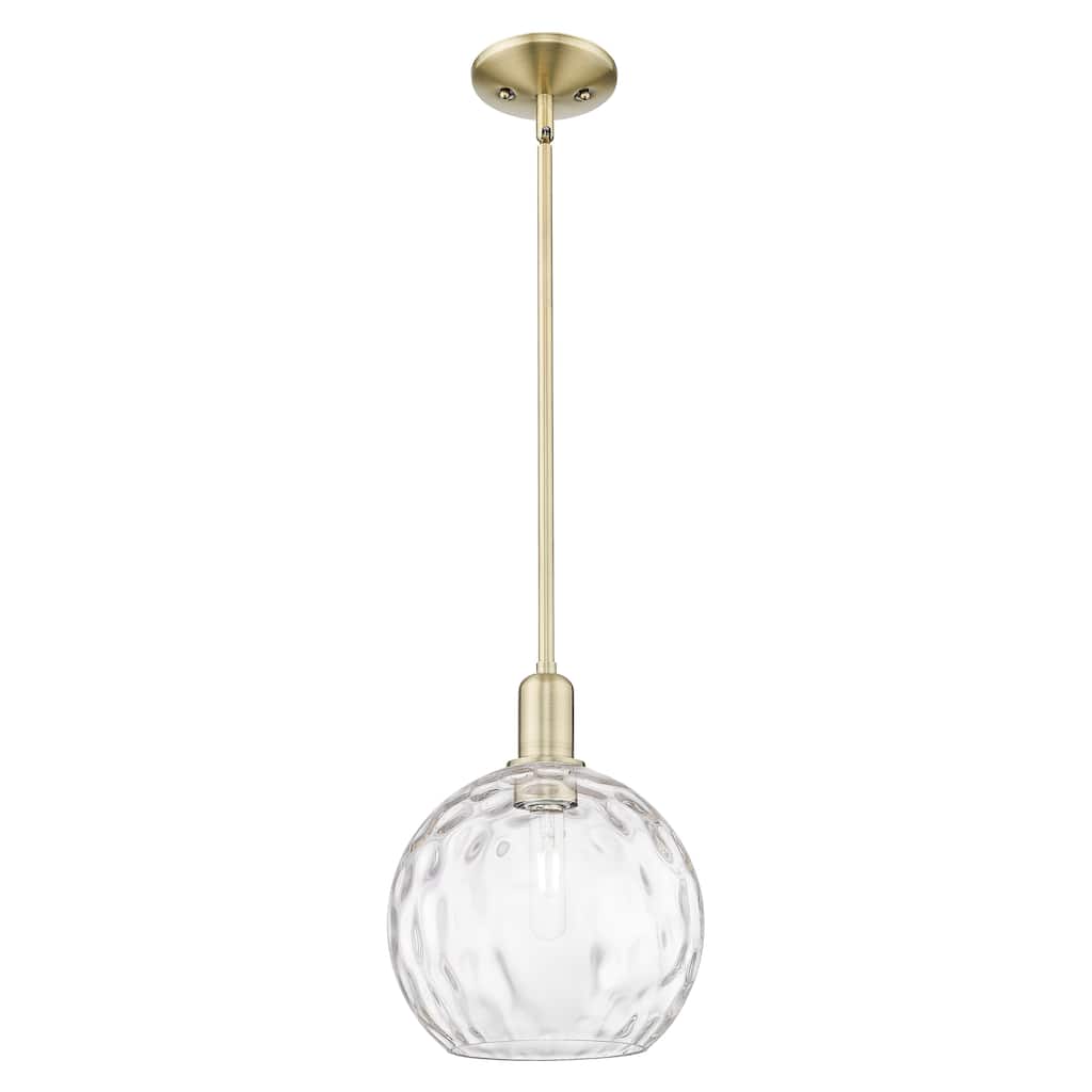 Innovations Lighting Endless Possibilities Arcadia - Athens Water Glass - 1 Light 10" Stem Hung Mini Pendant