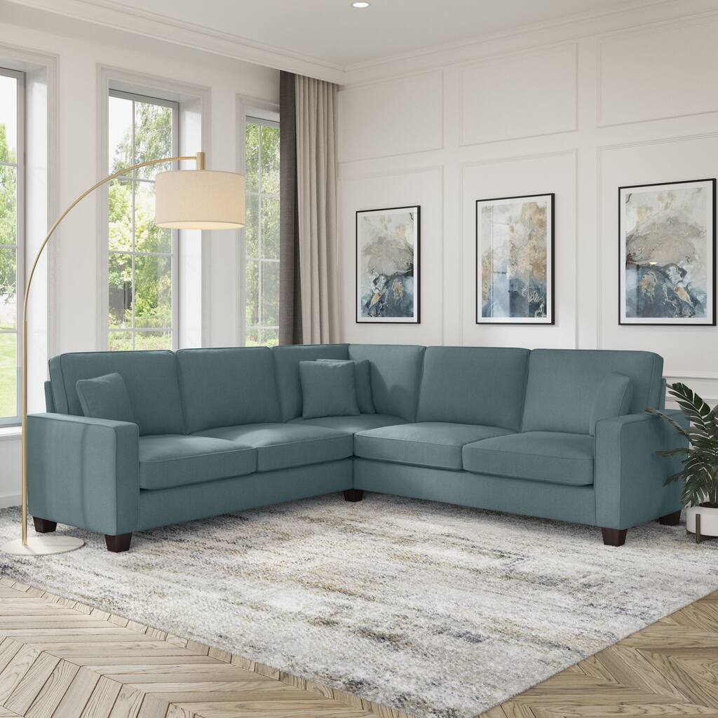 Bush Furniture Stockton 99W Modern L Shaped Sectional Couch