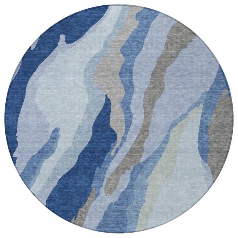 HomeRoots Abstract Transitional Rectangle Outdoor Rug