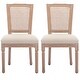 preview thumbnail 10 of 38, 2pc Oval Side Chairs with Round Hollow Back & Solid Wood Legs