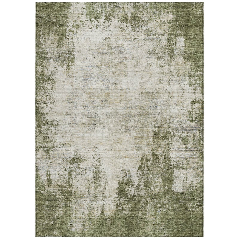 HomeRoots Abstract Transitional Rectangle Outdoor Rug