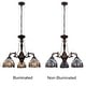 preview thumbnail 6 of 6, Tiffany Style Victorian Design 3-Light Antique Dark Bronze Chandelier
