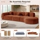 preview thumbnail 27 of 42, Christopher Knight Home- Buker Curved Polyester Sectional Sofa