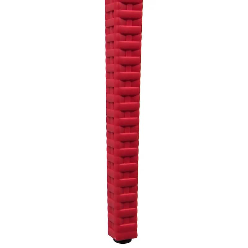 Mace Polypropylene Stackable Armrest Patio Dining Chair with Woven Design for Outdoor Dining Patio Indoor Gatherings