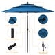 preview thumbnail 23 of 56, Gymax 10ft 3 Tier Patio Market Umbrella Aluminum Sunshade Shelter