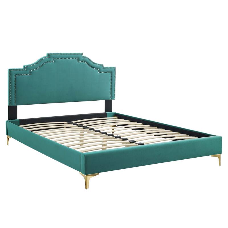 Adelaide Performance Velvet King Platform Bed
