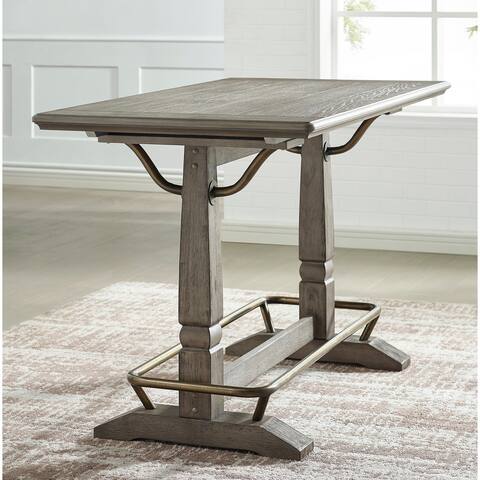 Rigby Smokey Oak Counter Height Gathering Table by Greyson Living