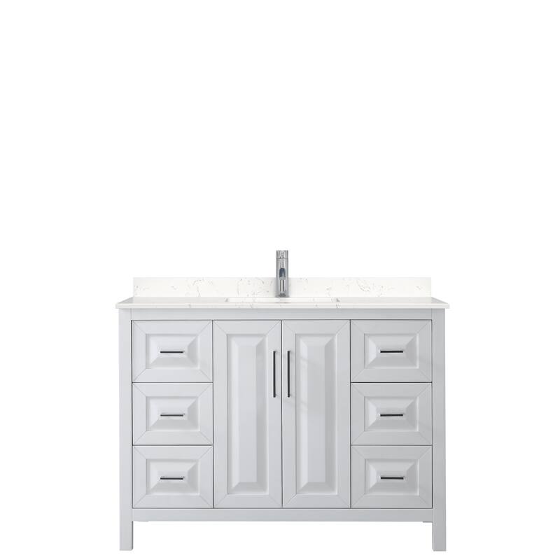 Daria 48 Inch Single Vanity, Cultured Marble Top