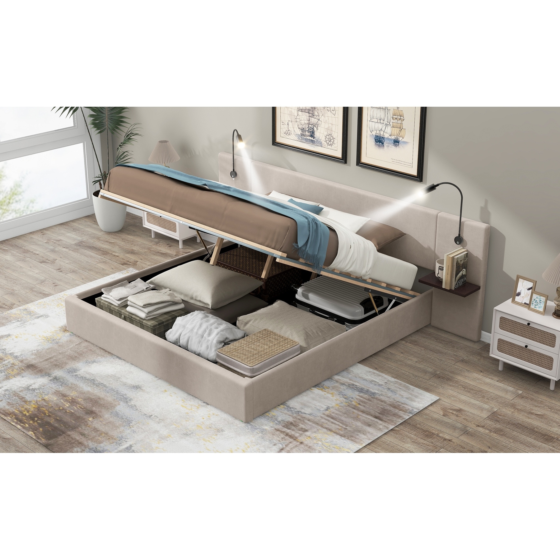 Hydraulic bed top