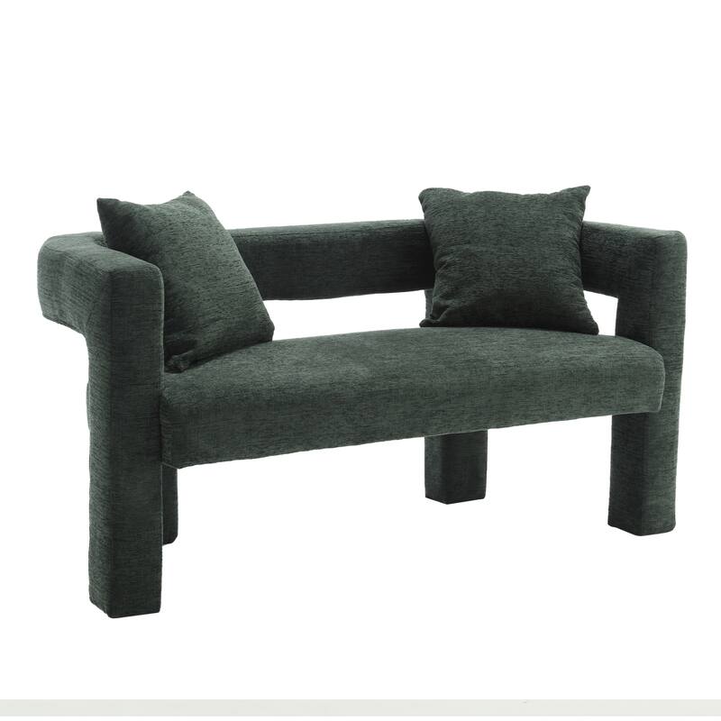 Modern Chenille Loveseat Sofa