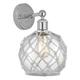 Option Polished Chrome / Clear Glass with White Rope