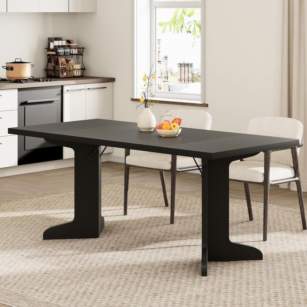 71 Inch Farmhouse Kitchen Dining Table for 6 to 8 Dining Room, Office and Living Room (Only Table)