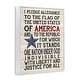 preview thumbnail 3 of 7, Stupell Pledge of Allegiance Stars and Stripes Americana Rustic Wood Framed Giclee Texturized Art by Jo Moulton