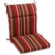 preview thumbnail 13 of 12, 20-inch by 42-inch Three-section Outdoor Seat/Back Chair Cushion Montserrat Sangria