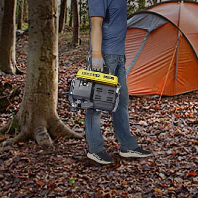 Ultra Lightweight Gas-Powered 2-Stroke Recoil Start 900-Watt Portable Generator with 71 CC Air-Cooled OHV Gas Engine
