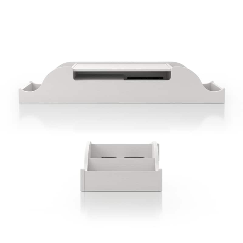 DH BASIC Contemporary White 47-inch Wall Mounted Makeup Vanity by Denhour