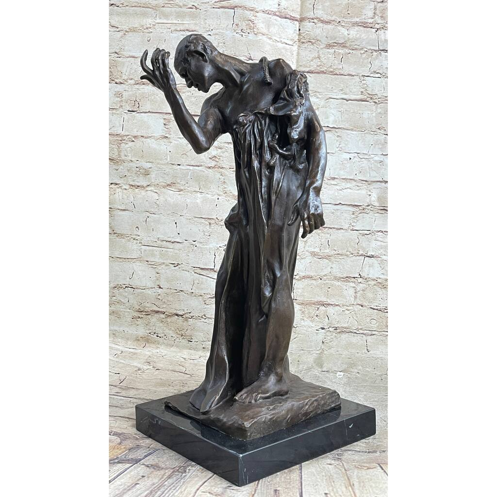 Pierre De Wissant Burghers Of Calais Bronze Statue Sculpture By Auguste Rodin