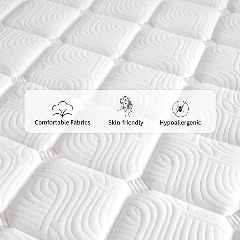 SweDrea 12 in. Medium Firm Innerspring Mattress with CertiPUR-US, SGS and OEKO-TEX Certified