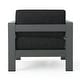 preview thumbnail 40 of 41, Christopher Knight Home Cape Coral Outdoor Aluminum Club Chair with Optional Sunbrella Cushions