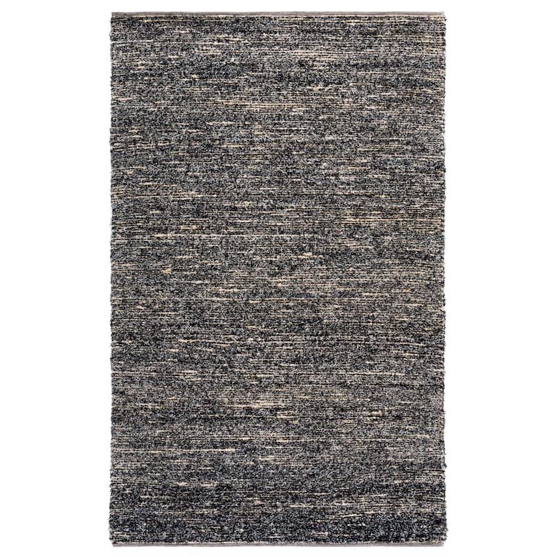 SAFAVIEH Handmade Montauk Latika Cotton Rug - 4' x 6' - Beige/Black