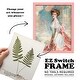 preview thumbnail 71 of 138, Nature Printed Ferns IX -Framed Print w/glass-Cherry Red