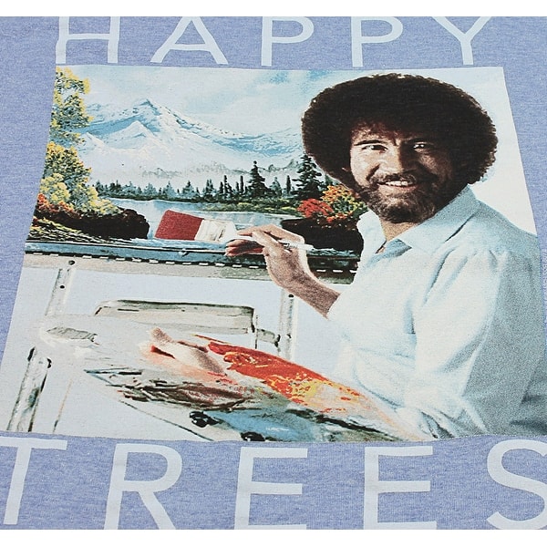 Shop Bob Ross Mens Painting Happy Trees Signature T Shirt