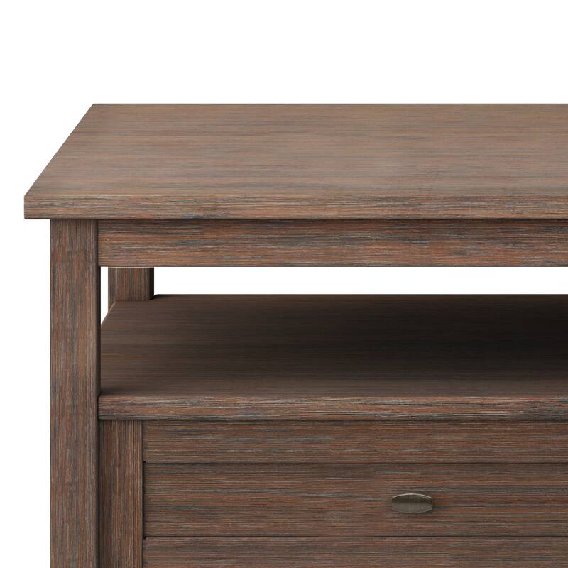 WYNDENHALL Norfolk Wood Transitional Coffee Table - 48 Inches wide