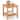 Gymax 2-Tier Patio Acacia Wood Side Table w/Slatted Tabletop Storage