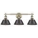 preview thumbnail 8 of 8, Golden Lighting Orwell 3 Light 24-1/4" Wide Bathroom Vanity Light in
