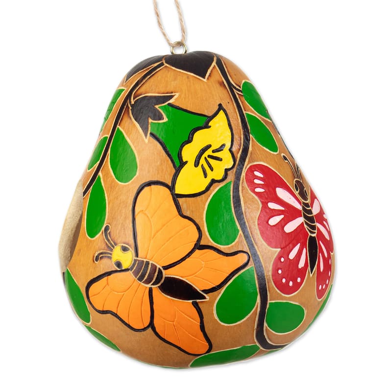 Novica Handmade Dried Gourd Birdhouse