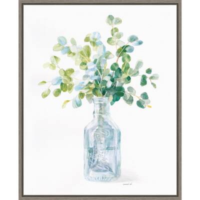Beach Flowers IV (Vase) by Danhui Nai Framed Canvas Art